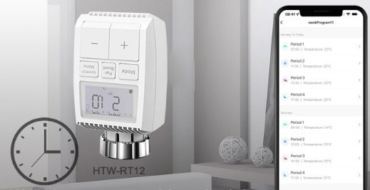 Hotowell -HTW-RT12- Wireless- Smart- Radiator- Thermostat- 4