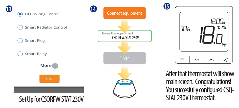 OMNIE -CSQ-STAT230V- ZigBee- Temperature- Controller- Wireless -Thermostat- 14