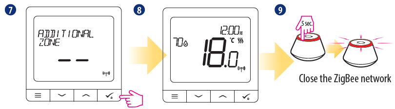OMNIE -CSQ-STAT230V- ZigBee- Temperature- Controller- Wireless -Thermostat- 16