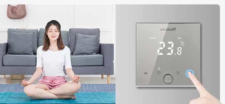 Okonoff -X7-TH1 -Touch- Screen- Programmable- Smart- Room- Thermostat  - 5