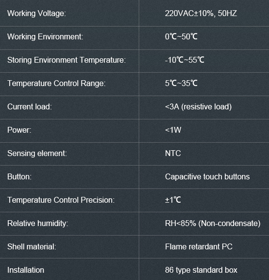 Okonoff -X7-TH1 -Touch- Screen- Programmable- Smart- Room- Thermostat  - 7