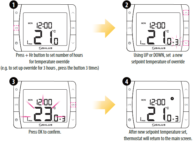 Salus- DT600- PROGRAMMABLE- WIRELESS -THERMOSTAT- 26